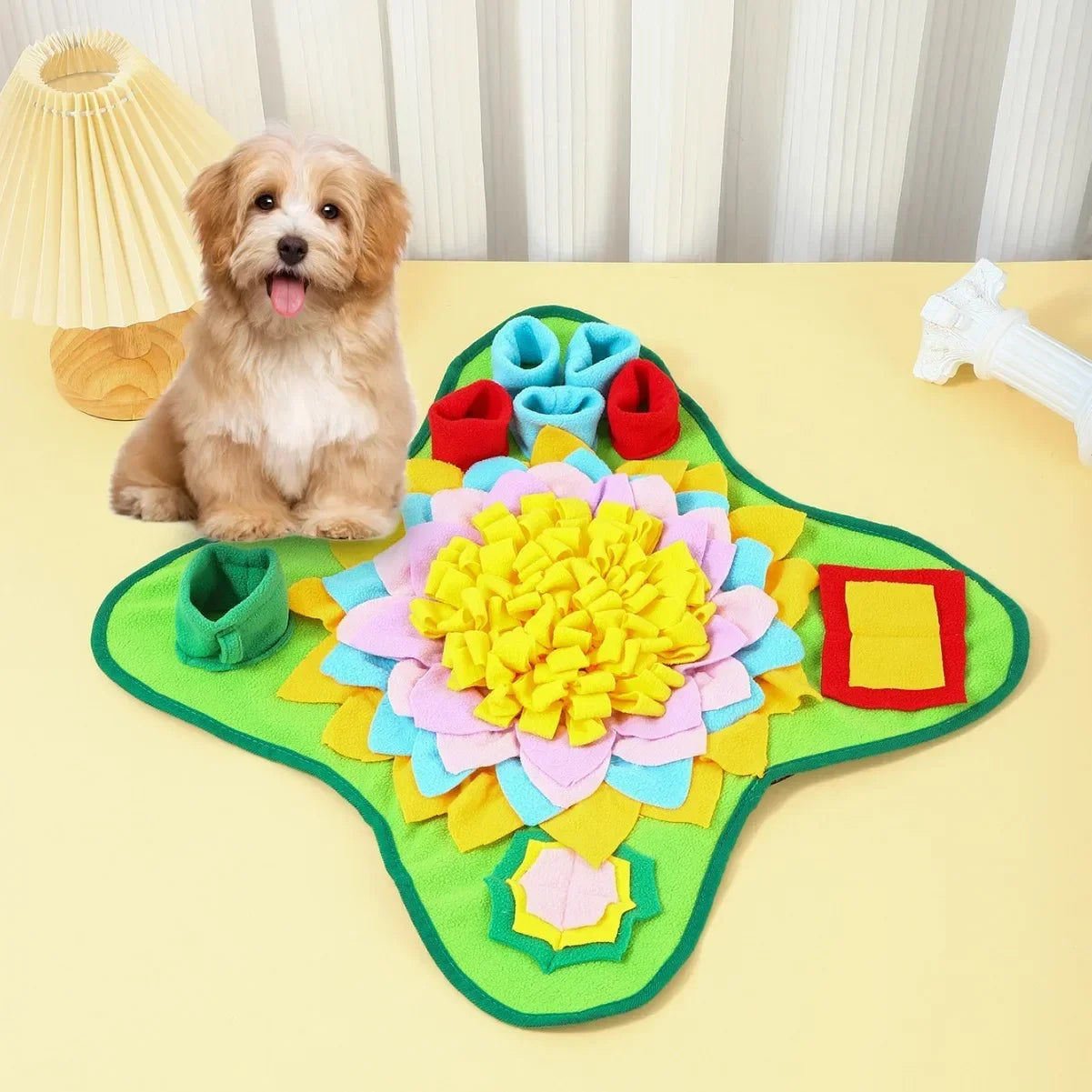 Pet Snuffle Mat Interactive Feed Puzzle, Encourages Natural Foraging Skills