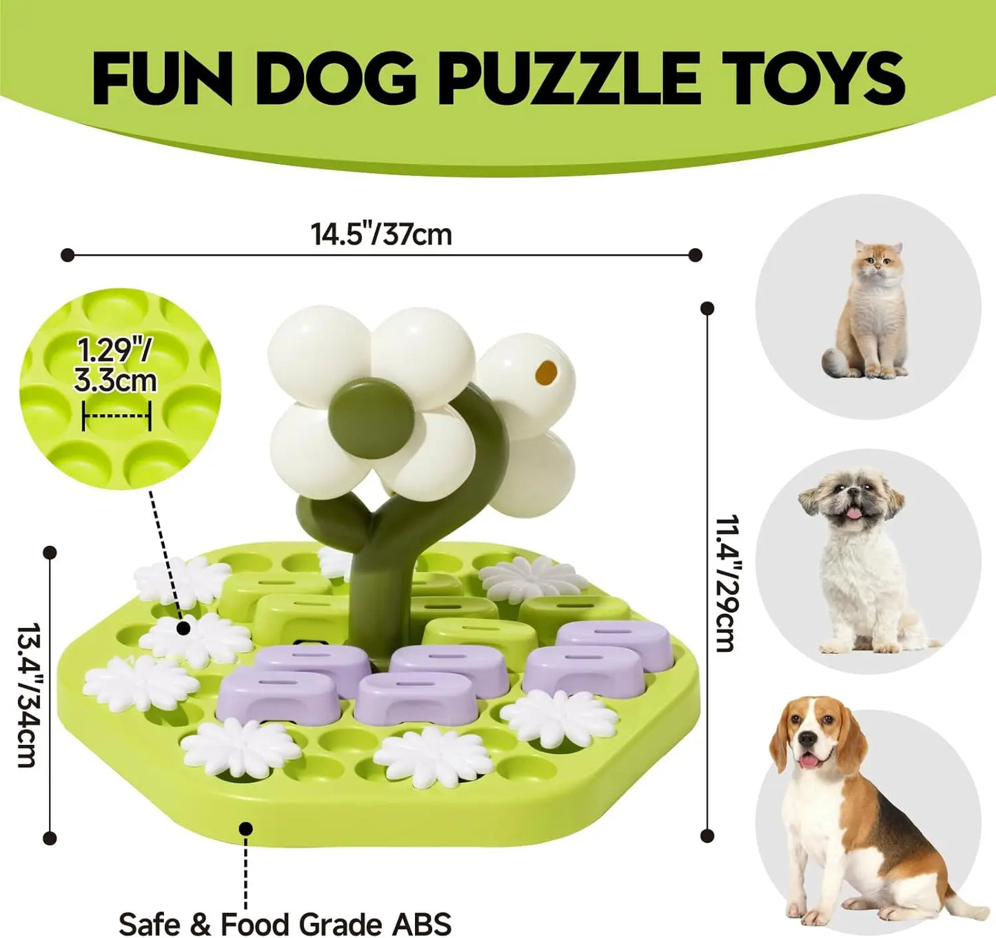 Dog Puzzle Enrichment, Training Interactive Toys for All Breeds