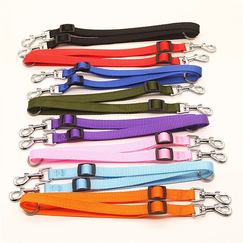 Double Two in One Strong Nylon V Shape Adjustable Pet Leash