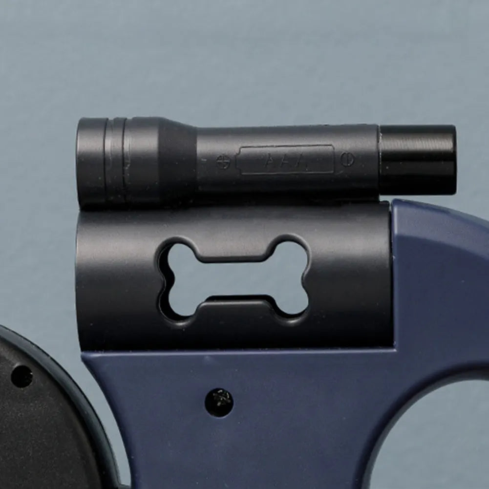 Double Headed 360 Degree Swivel with LED Light Retractable Pet Leash