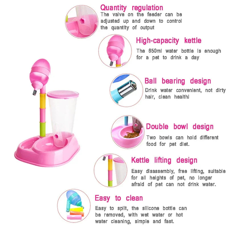 Pets Automatic Water Fountain With Bowl