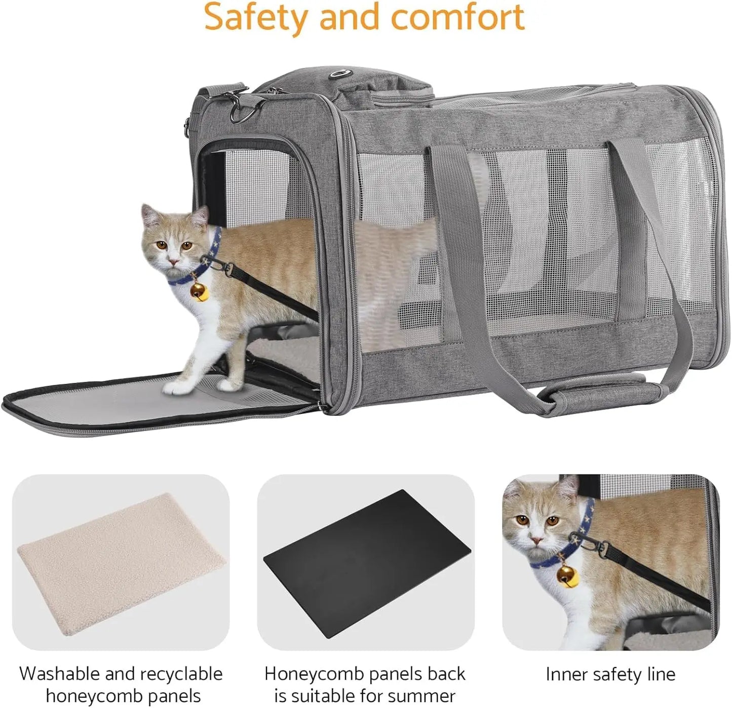 Airline Approved Pet Soft Breathable Carrier