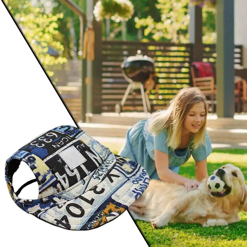 Dog Sun Protection Baseball Hat With Ear Holes Travel
