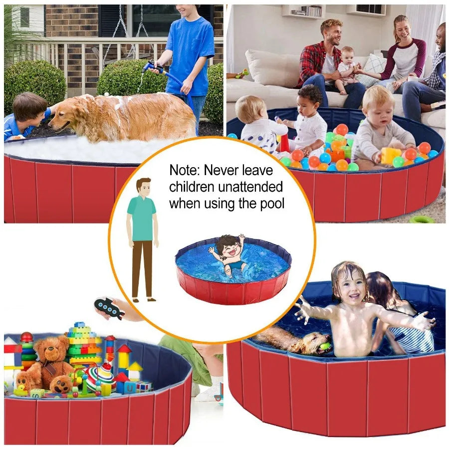 Foldable Pet Swimming Pool PVC Playmat Pools