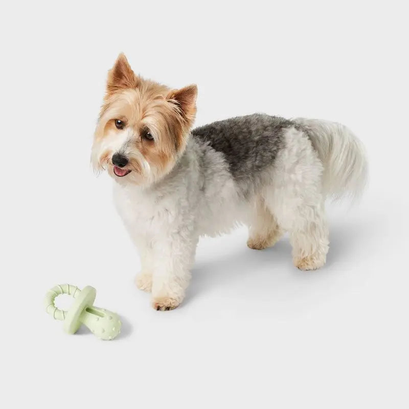 Dog Chew Pacifier Shaped Easy Clean Pet Teething Toy