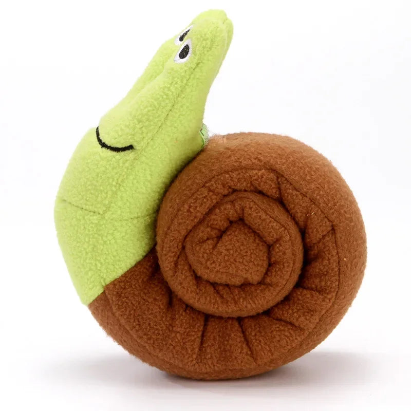 Pet Snail Plush Sniffing Toy
