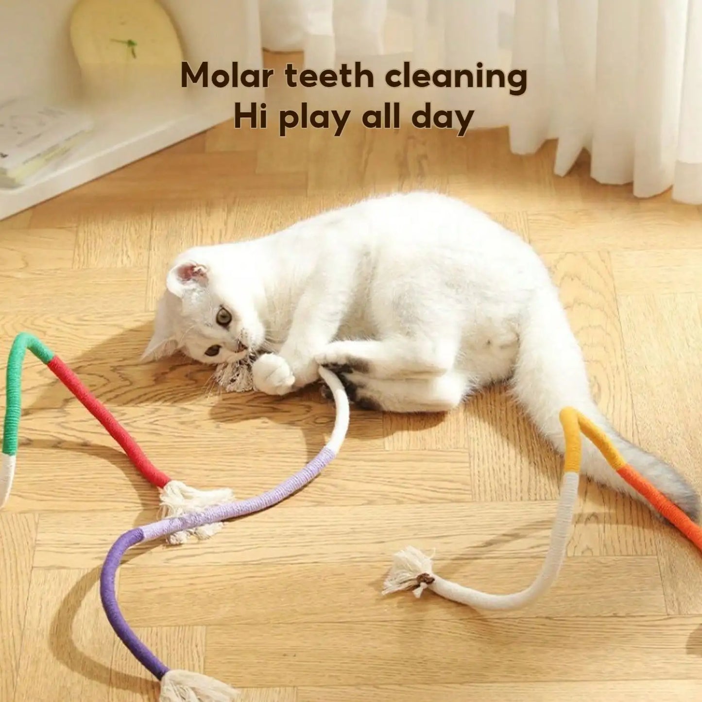 Cat Cotton Rope Chew Toy for Boredom Stimulating