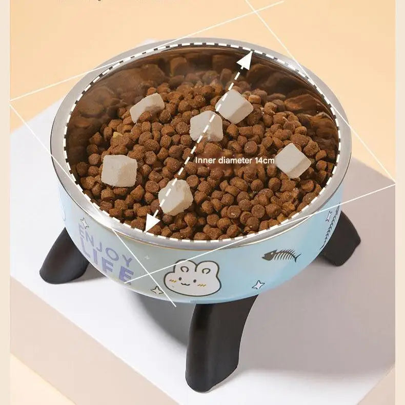 Stainless Steel Elevated Pet Bowl Durable & Hygienic