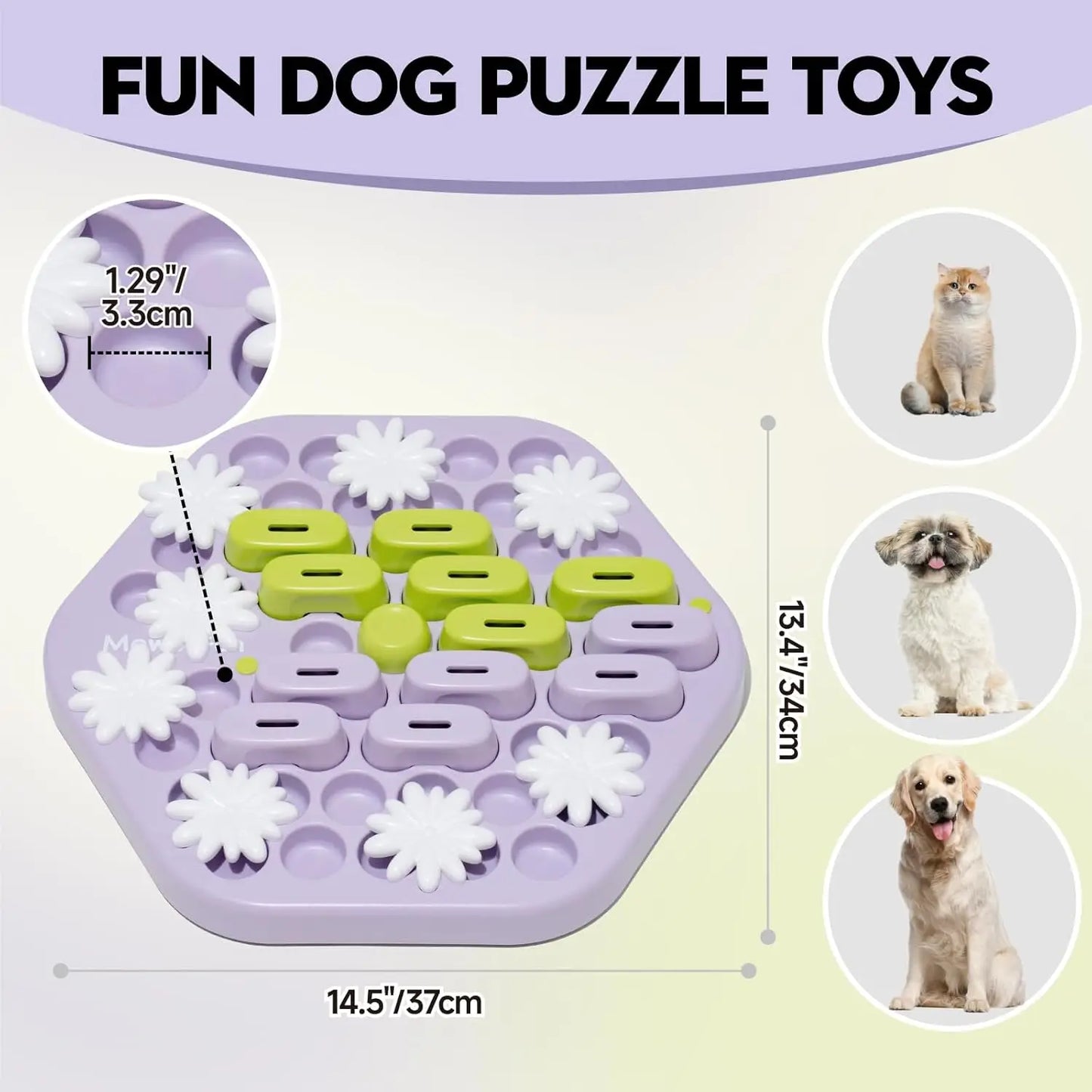 Dog Puzzle Enrichment, Training Interactive Toys for All Breeds