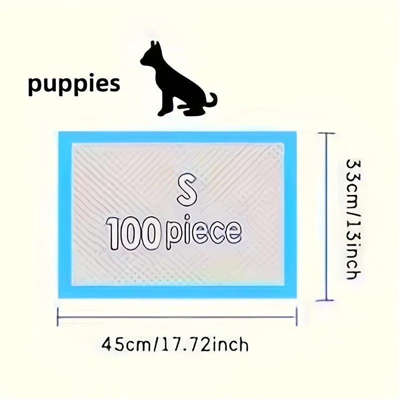 100 17.7"x13" inch 6-layer protective Disposable absorbent pet training/urine pads -