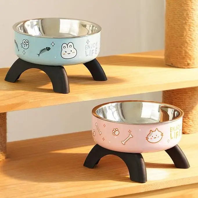 Stainless Steel Elevated Pet Bowl Durable & Hygienic