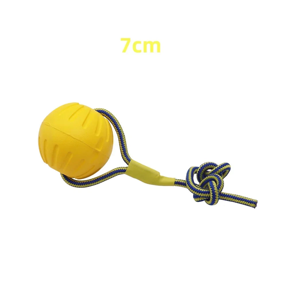 Reinforced Pet Bite Ball Ring with Rope Toy