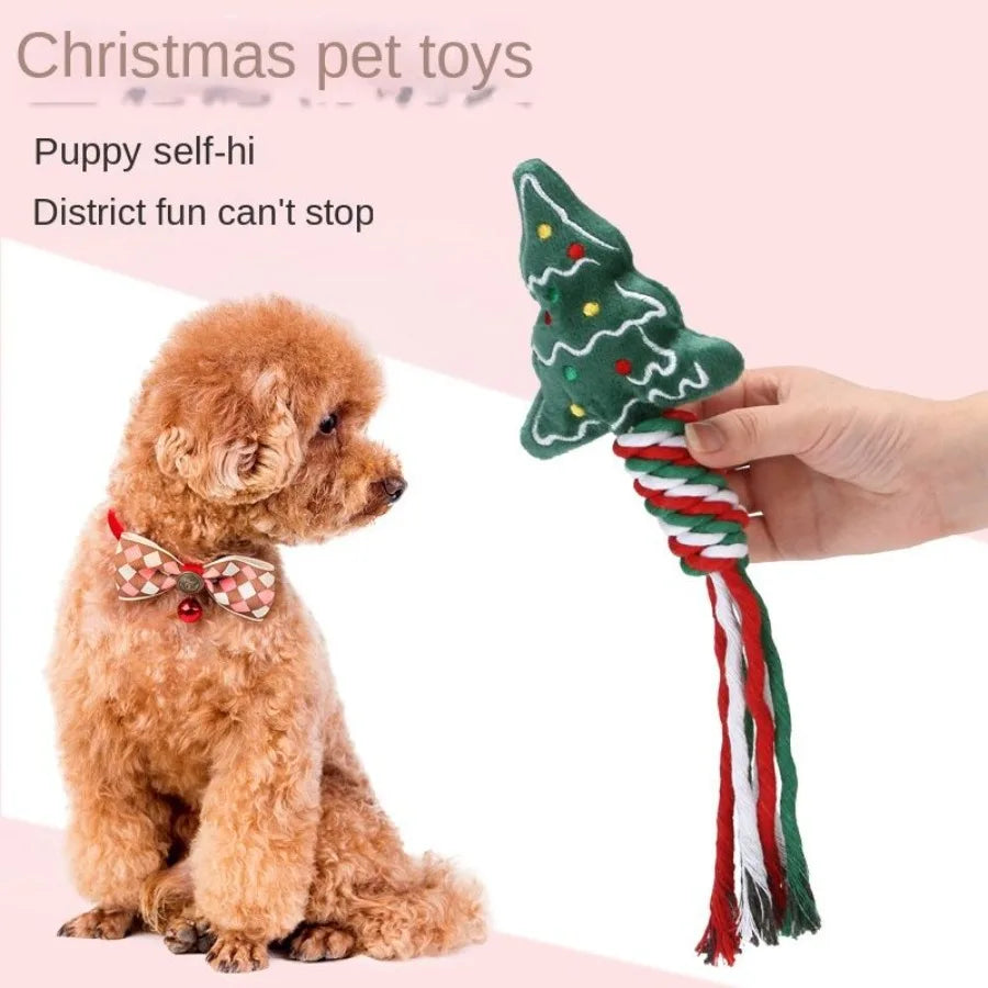 3pcs Christmas Dog Chew/Tug Toy
