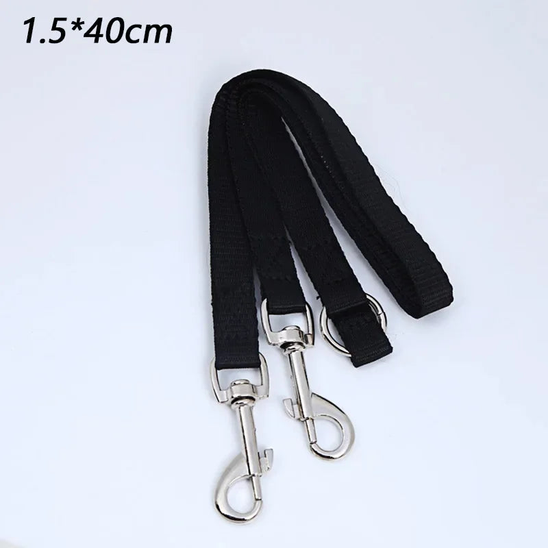 Double Two in One Strong Nylon V Shape Adjustable Pet Leash