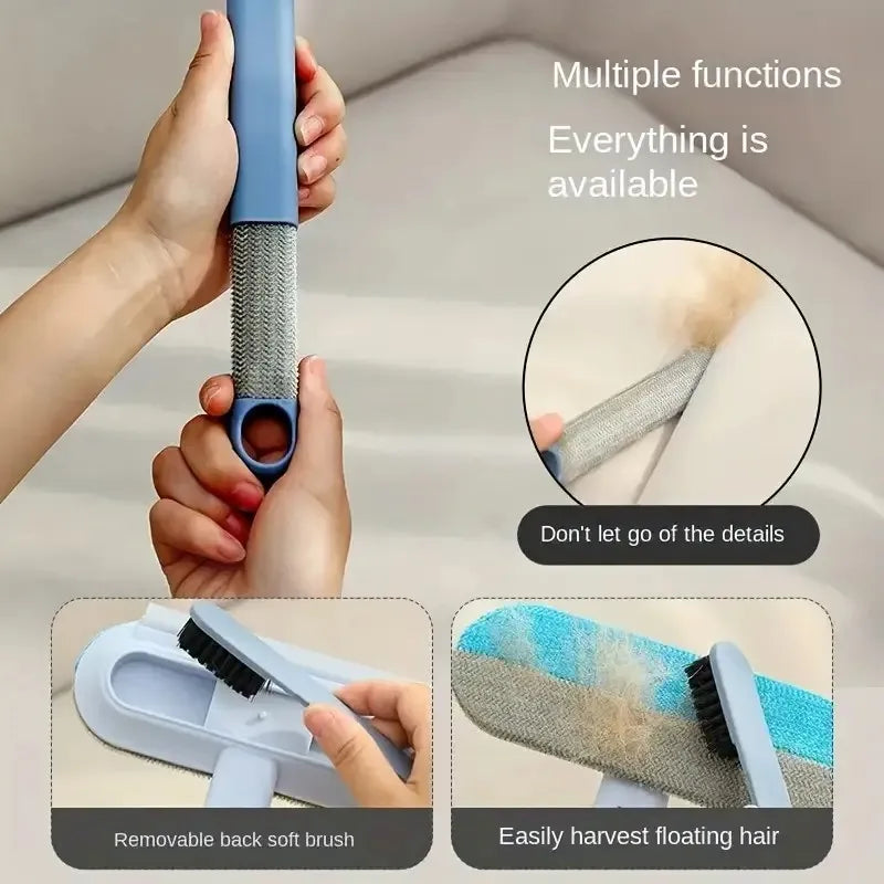 Long-Handle Pet Hair Remover Brush Grooming Cleaning Tool